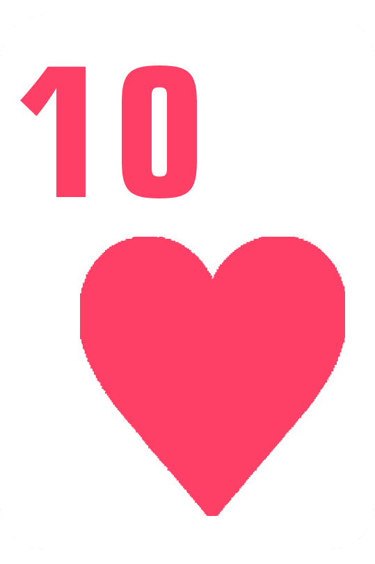 10 hearts