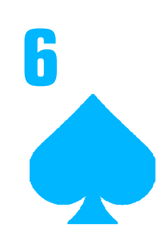 6 spades